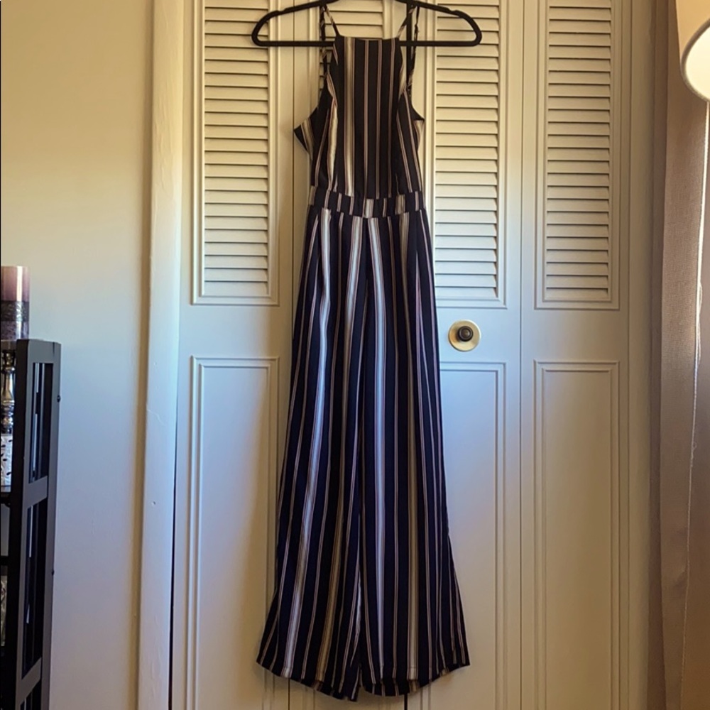 Tie-Back Wide-Leg Jumpsuit